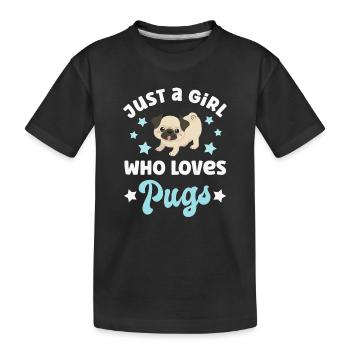 Carlin pour chien Carlins Carlins - T-shirt bio Premium Enfant - noir - Devant