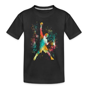 Escalade / Escalade / Free-escalade Escalade Montagne - T-shirt bio Premium Enfant - noir - Devant