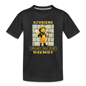Trainee craftswoman - Kids' Premium Organic T-Shirt - black - Front