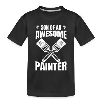 Peintre Vernisseur Fils - T-shirt bio Premium Enfant - noir - Devant