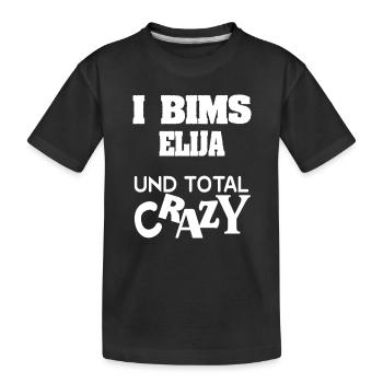 Gift for Elijah - Kids' Premium Organic T-Shirt - black - Front
