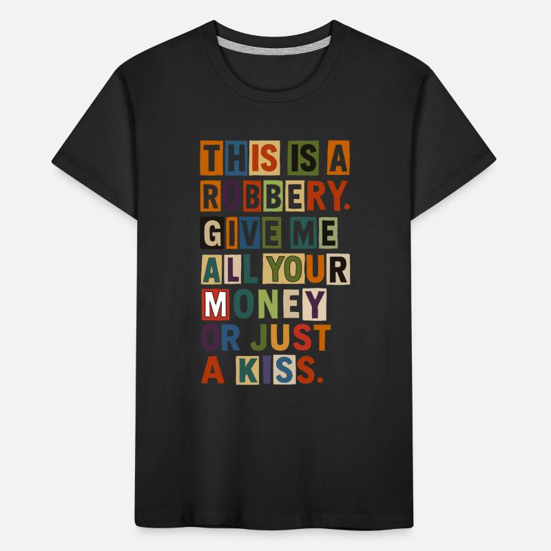 Ransom Note Bold Typography Tee Kids' Premium Organic T-Shirt