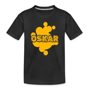 Oskar als Maler - Kinder Premium Bio T-Shirt - Schwarz - Vorne