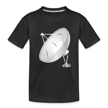 Antenne paraboise à l’aspect moderne et net - T-shirt bio Premium Enfant - noir - Devant