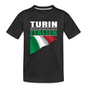 Turin - T-shirt bio Premium Enfant - noir - Devant