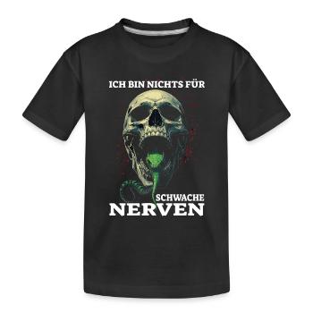 Je ne suis pas pour les âmes sensibles - T-shirt bio Premium Enfant - noir - Devant