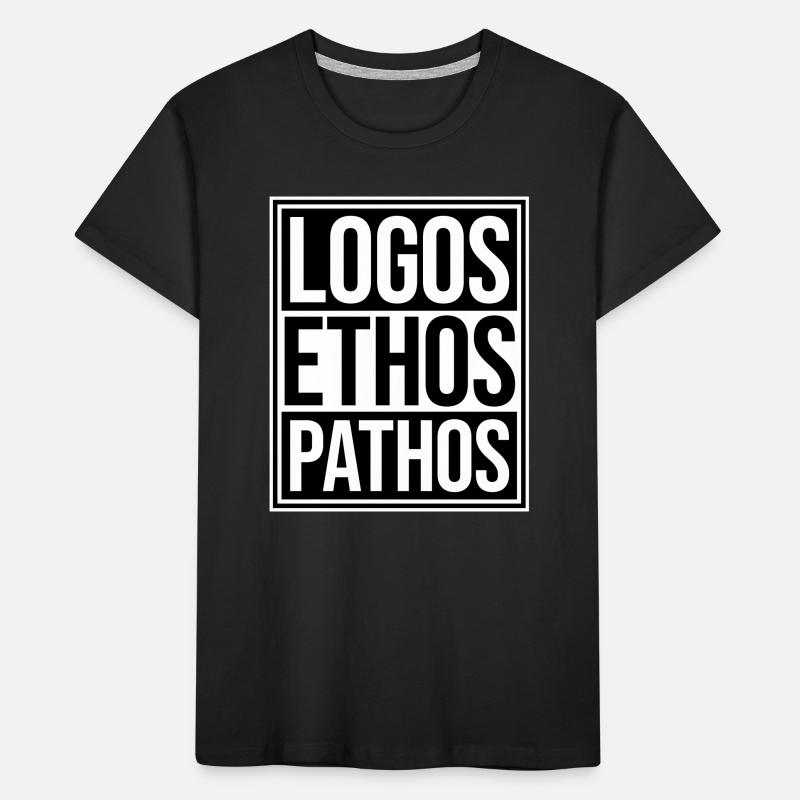 Logos Ethos Pathos Rhetoric Philosophy Student Kids' Premium Organic T-Shirt