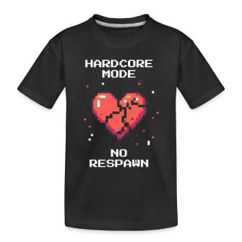 Hardcore Mode | Bestatter Humor - Kinder Premium Bio T-Shirt - Schwarz - Vorne
