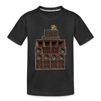 Système sonore reggae - T-shirt bio Premium Enfant - noir - Devant