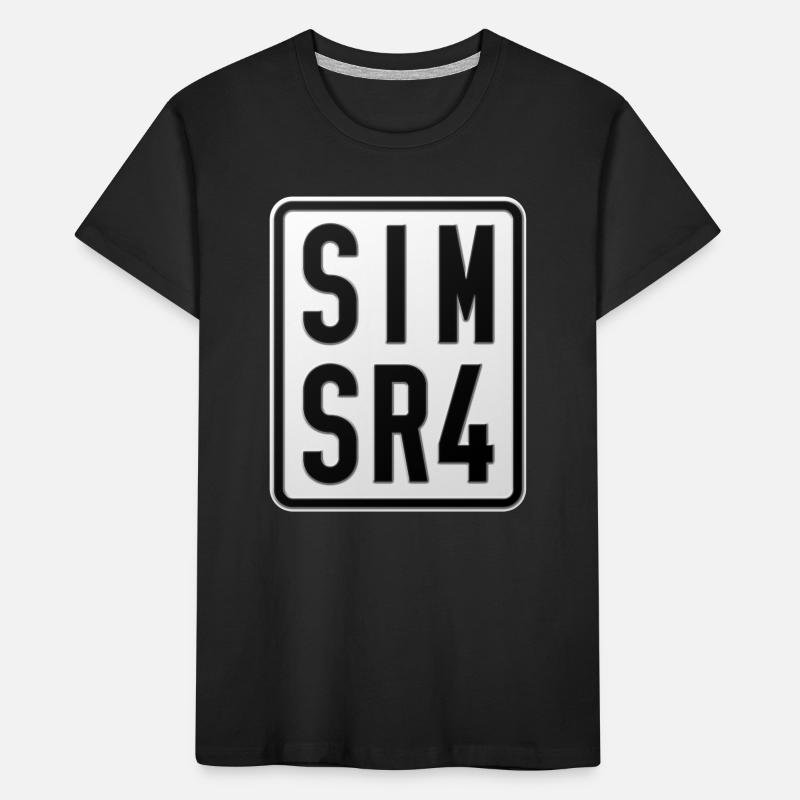 Plaque d’immatriculation du cyclomoteur Simson SR4 T-shirt bio Premium Enfant