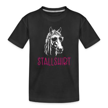 Chemise d’écurie - T-shirt bio Premium Enfant - noir - Devant