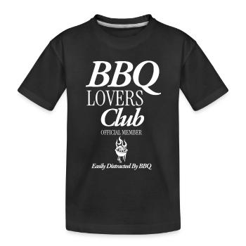 Club des amateurs de barbecue - T-shirt bio Premium Enfant - noir - Devant