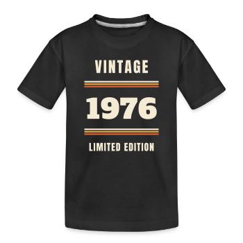 Vintage 1976 - Cadeau vintage pour le 50e anniversaire - T-shirt bio Premium Enfant - noir - Devant