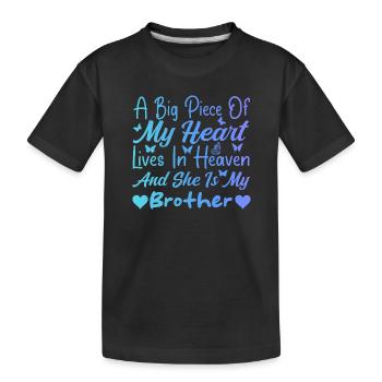 I miss My Brother In Heaven Tees For Boys Girl - T-shirt bio Premium Enfant - noir - Devant