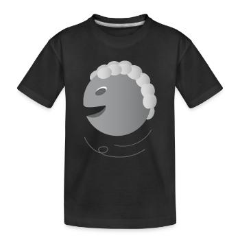 Face Joy Laughter Life Gift - Kids' Premium Organic T-Shirt - black - Front