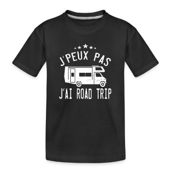 J'peux Pas J'ai Road Trip - T-shirt bio Premium Enfant - noir - Devant