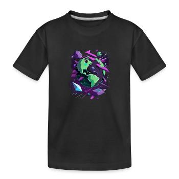 Stone earth - Kids' Premium Organic T-Shirt - black - Front