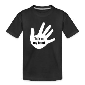 talktomyhand - T-shirt bio Premium Enfant - noir - Devant