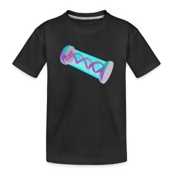 Achterbahn in meiner DNA - Kinder Premium Bio T-Shirt - Schwarz - Vorne