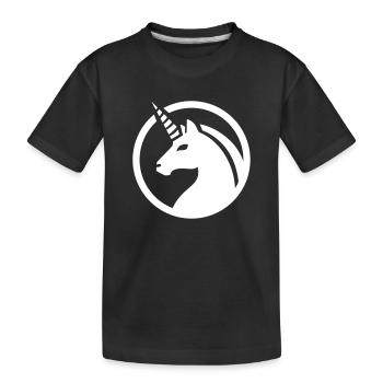 Licorne / licorne - T-shirt bio Premium Enfant - noir - Devant