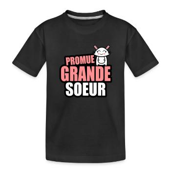 promue grande-soeur - T-shirt bio Premium Enfant - noir - Devant