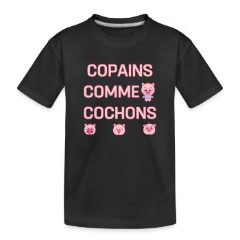 COPAINS COMME COCHONS - T-shirt bio Premium Enfant - noir - Devant