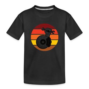 Auto Mechaniker Werkstatt Benziner Ottomotor Motor - Kinder Premium Bio T-Shirt - Schwarz - Vorne