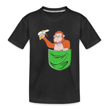 Orang-outan - T-shirt bio Premium Enfant - noir - Devant
