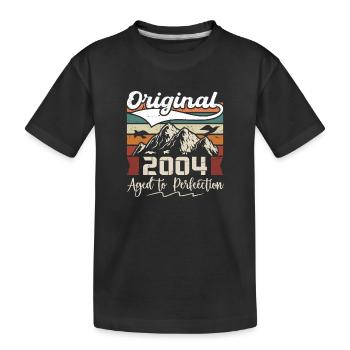 2004 - Cadeau né en 2004 - T-shirt bio Premium Enfant - noir - Devant
