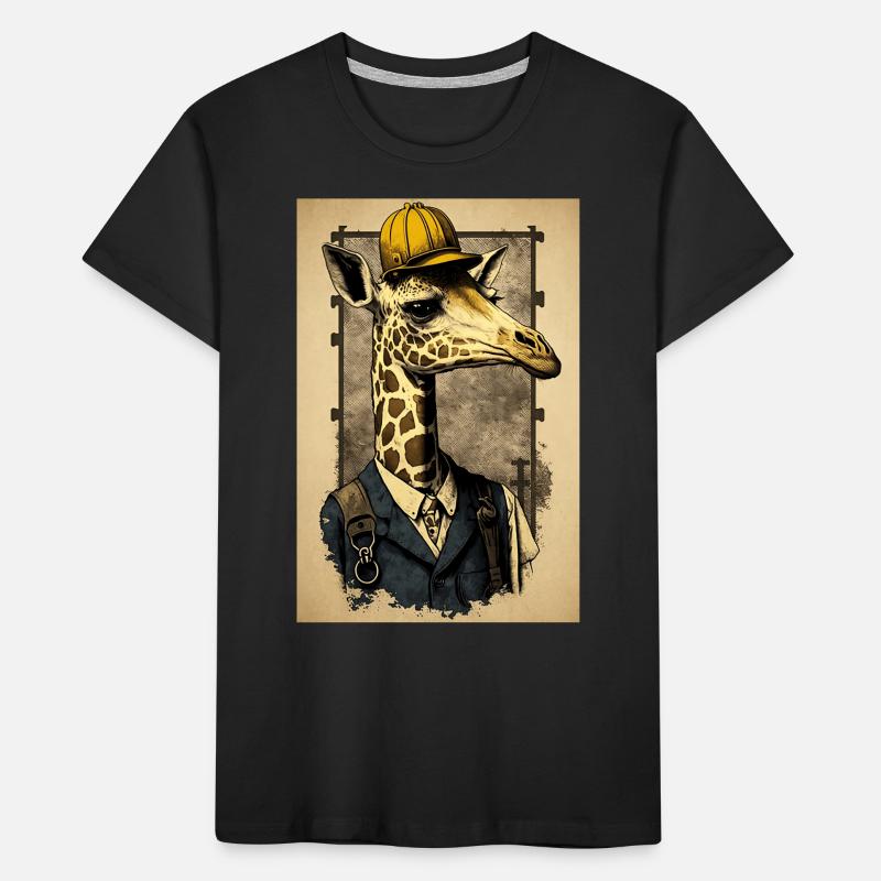 Working Class Giraffe Kids' Premium Organic T-Shirt
