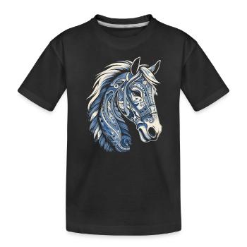 Cheval islandais Poney islandais - T-shirt bio Premium Enfant - noir - Devant