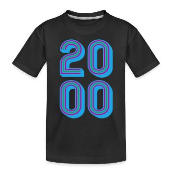 2000 Année de naissance | Couleurs changeantes - T-shirt bio Premium Enfant - noir - Devant