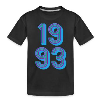 1993 Année de naissance | Couleurs changeantes - T-shirt bio Premium Enfant - noir - Devant
