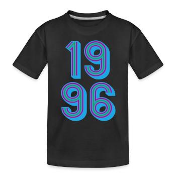 1996 Année de naissance | Couleurs changeantes - T-shirt bio Premium Enfant - noir - Devant