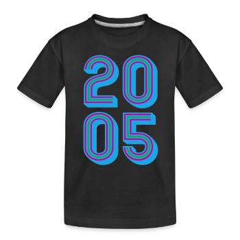 2005 Année de naissance | Couleurs changeantes - T-shirt bio Premium Enfant - noir - Devant