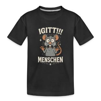Satire - Beurk ! Les gens Rat que je déteste - T-shirt bio Premium Enfant - noir - Devant
