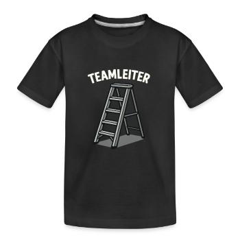 Chef de bureau, chef d’équipe et de travail - T-shirt bio Premium Enfant - noir - Devant