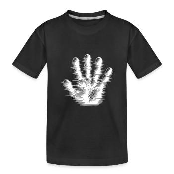 Creepy Kids Halloween Ghosts Mist Hand - Kids' Premium Organic T-Shirt - black - Front