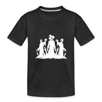 Halloween Zombie Creepy Night Style de tatouage - T-shirt bio Premium Enfant - noir - Devant
