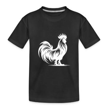 Pedigree élégant avec un grand peigne - T-shirt bio Premium Enfant - noir - Devant
