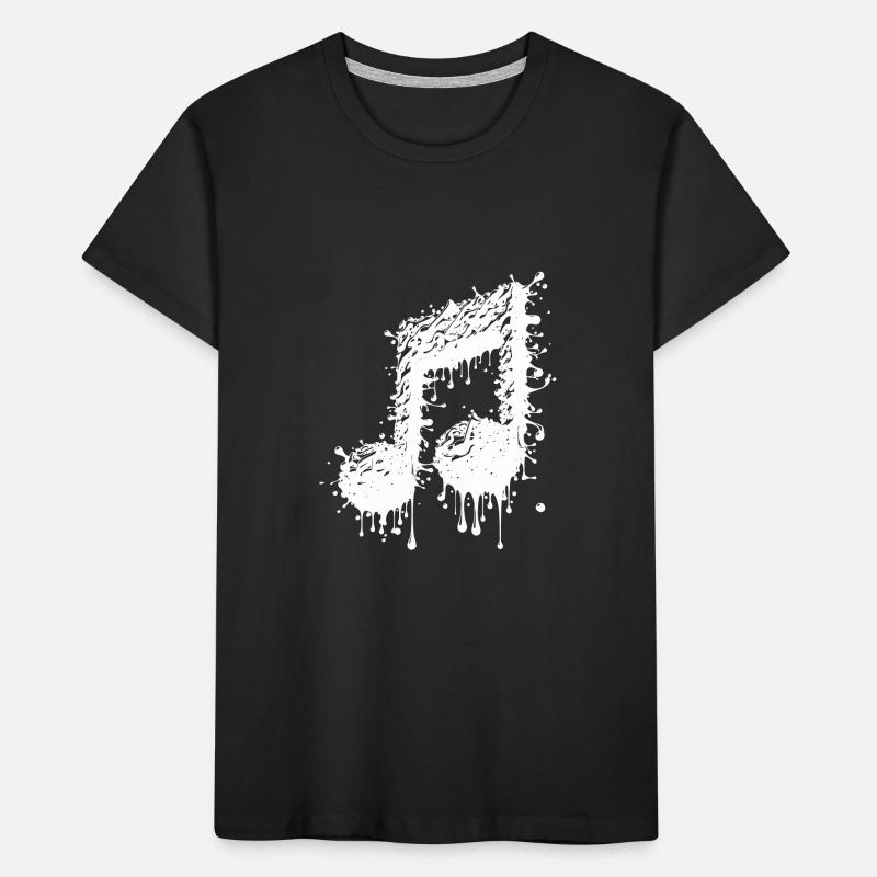 Liquid Music Eighth Notes Scale Kids' Premium Organic T-Shirt