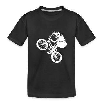 Vélo Saut Hobby BMX Cascadeur Fan - T-shirt bio Premium Enfant - noir - Devant