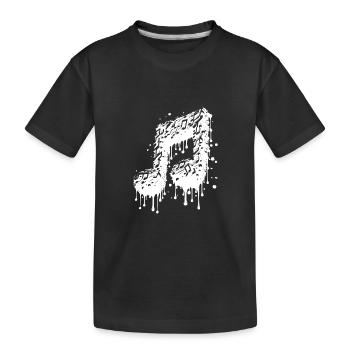 Musique liquide Style Touch Drop - T-shirt bio Premium Enfant - noir - Devant