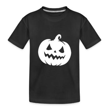 Lanterne citrouille magique coquine avec un sourire effronté - T-shirt bio Premium Enfant - noir - Devant