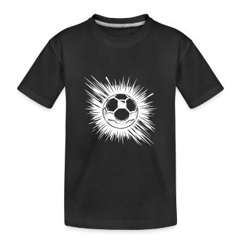 Krasser Schuss Logo Symbol Fußball Verein - Kinder Premium Bio T-Shirt - Schwarz - Vorne