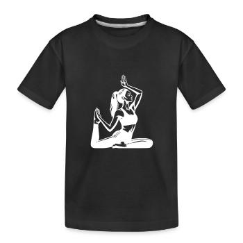 Harmonie pour le corps et l’ Yoga Relaxation - T-shirt bio Premium Enfant - noir - Devant
