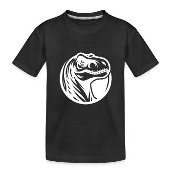 Dangereux Sourire Raptor Tatouage Style Logo - T-shirt bio Premium Enfant - noir - Devant