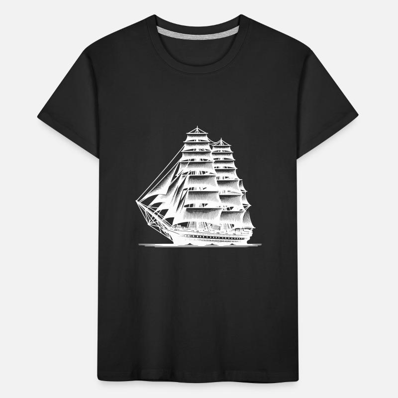 Seafarer feeling Wind and waves without engine Kids' Premium Organic T-Shirt