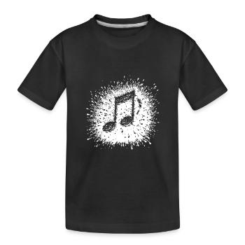 Takt & Ton Tattoo Tintenbeat – Wenn Töne spritzen - Kinder Premium Bio T-Shirt - Schwarz - Vorne