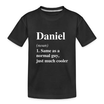 Daniel Définition Cool Nom Dire Cadeau - T-shirt bio Premium Enfant - noir - Devant